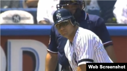 José Canseco cuando jugaba con los Yankees de Nueva York.