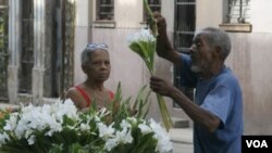 Las Damas de Blanco en la vigilia en Coral Gables