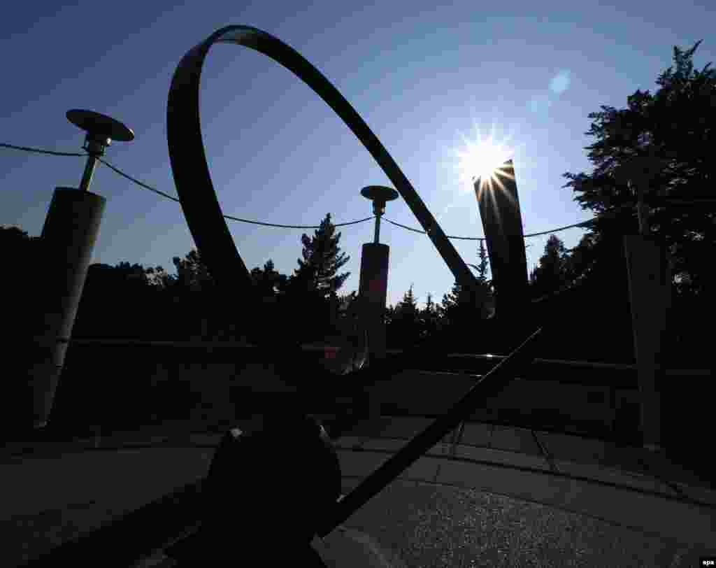 Vista del eclipse en el Chabot Space and Science Center, Oakland, California.