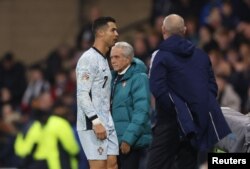 Cristiano Ronaldo de Portugal después del partido UEFA Nations League - Grupo A1 - Escocia contra Portugal - Hampden Park, Glasgow, Escocia, Gran Bretaña 15/10/2024 (Action Images via Reuters/Lee Smith)