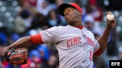 El pitcher de los Rojos, Aroldis Chapman