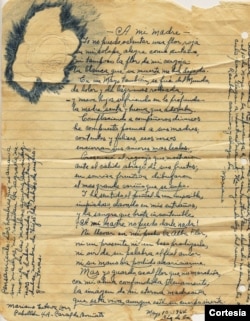 Manuscrito extraído de la cárcel.