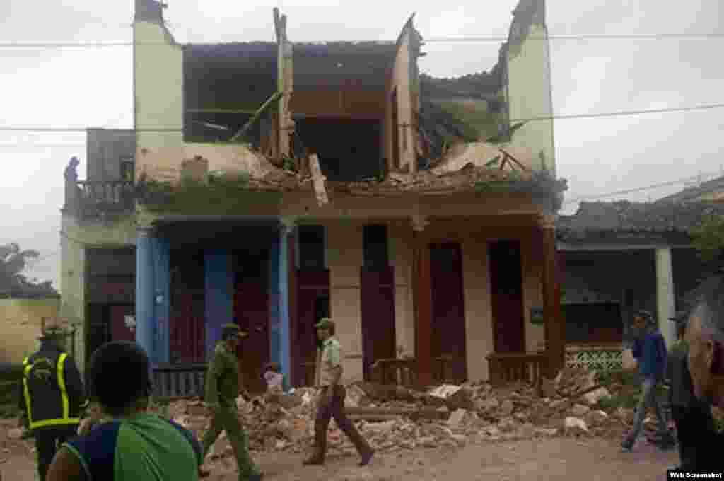 Vivienda en mal estado se derrumba en Pinar del Río por las lluvias