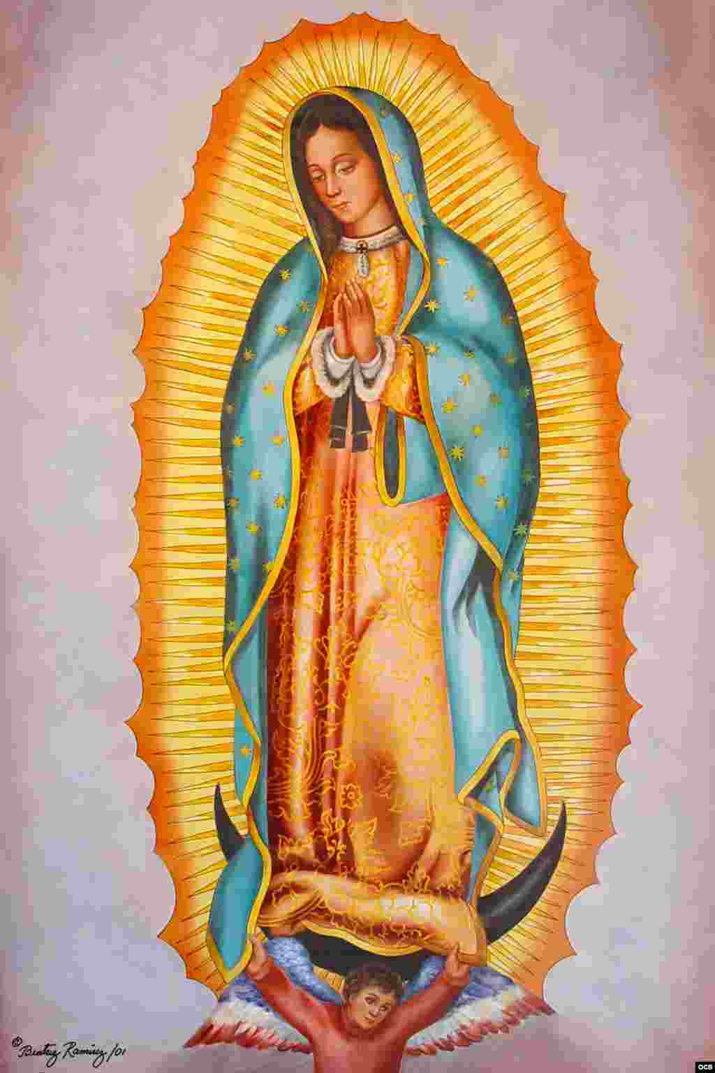 Virgen de Guadalupe (porcelana).