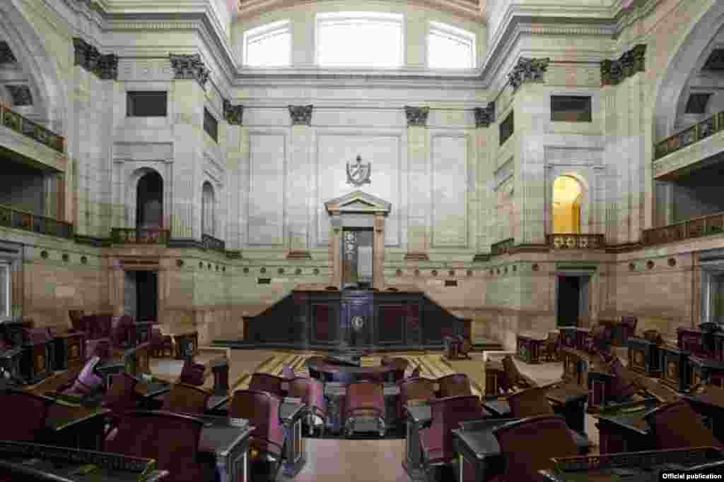 Interior del Capitolio Nacional. Library of Congress