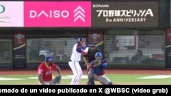 Cuba contra República Dominicana, en el Estadio Tianmu de Taipei, como parte del Grupo B del Premier12 WBSC 2024,